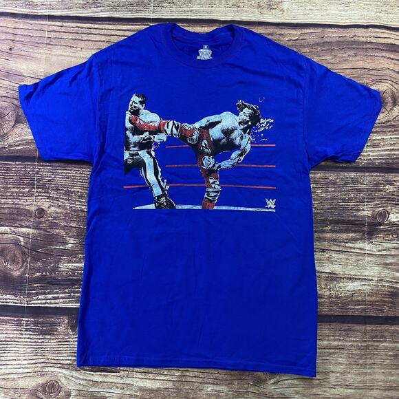 WWE Legend Shawn Michaels “In the Ring” Graphic Kicking T-Shirt Size M Wrestling - Picture 1 of 6